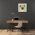 thumbnail image 3 of Mullan, Michael 12x12 White Modern Wood Framed Museum Art Print Titled - Beach Bums Pug I, 3 of 4