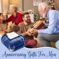 thumbnail image 5 of Initial Anniversary Birthday Gifts for Men, Birthday Gifts for Him, Dad Birthday Gift, Men Gifts for Birthday, Men Birthday Gift Ideas, Personalized Fathers Day Blanket - 50x60- A, 5 of 6