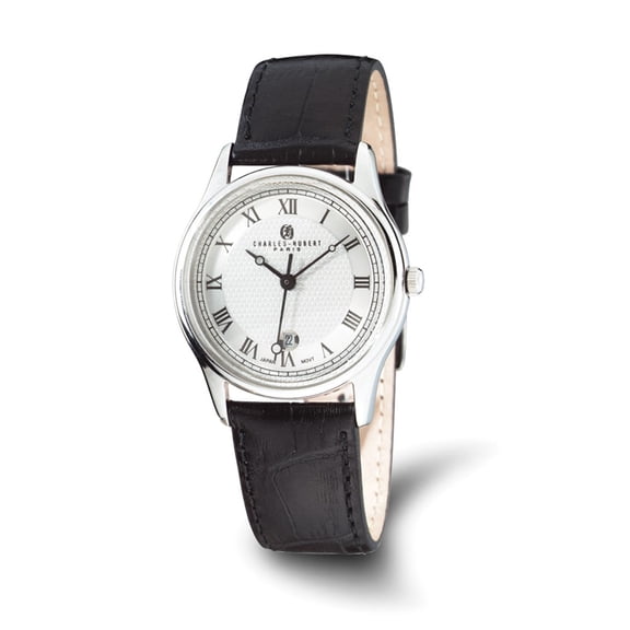 Charles-Hubert Paris Men's Stainless Steel Case Quartz Watch