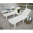 thumbnail image 2 of POLYWOOD Nautical Stackable Wheeled Chaise, 2 of 7