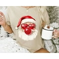 thumbnail image 3 of Cute Santa With Red Glasses And Red Bubble Christmas Shirt, Holiday Graphic Tee, Kid, Adult Size, Juvora Life, 3 of 4