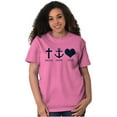 thumbnail image 4 of Faith Hope Love Symbol Christian Women's Plus Size Graphic Tee Brisco Brands 3X, 4 of 5