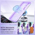 thumbnail image 5 of Avocase Compatible with Magnetic for Samsung Galaxy S26 Ultra Case with Invisible Ring Stand,Rugged Slim Shockproof Marble Pattern Design Case for Women Men Girls,Purple Marble, 5 of 8