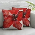thumbnail image 3 of Qinduosi Throw Pillow Cover Flower Tropical Plants Watercolor Bright Nature Inch Square Pillow Case Cushion Cover for Home Car Decorative Linen, 3 of 5