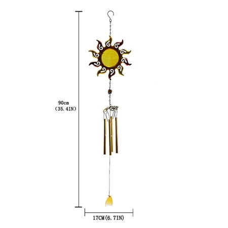 

fvwitlyh Crystals Wind Chime Wind 1PC Pendant Balcony Ornaments Wrought Chimes Creative Iron Wind Sun Chimes Decoration & Hangs Wind Chimes for Outdoors Hanging
