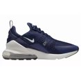 thumbnail image 4 of Nike Air Max 270 Men's Shoes Midnight Navy Metallic Silver White AH8050 406, 4 of 6