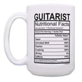 thumbnail image 2 of ThisWear Guitar Related Gifts Guitarist Nutritional Facts Mug Set Music Gift Ideas Musician Mug Music Coffee Mug Set 2 Pack 15oz Coffee Mugs, 2 of 4