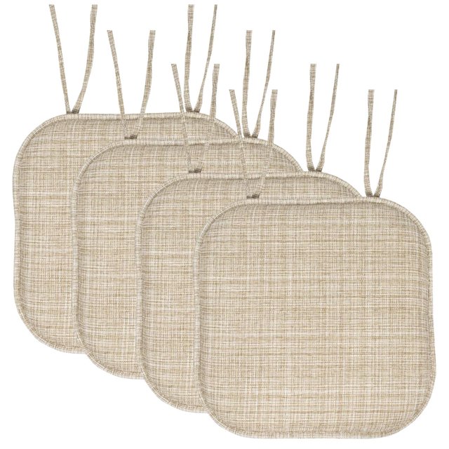 Cojín para silla Sweet Home Collection, espuma viscoelástica, 40 x 40 cm, paquete de 4 unidades