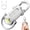 White, variant on Rechargeable Keychain Flashlight – 800 Lumens EDC Mini COB Work Light, 7 Modes with Red-Blue Strobe, IPX6 Waterproof for Walking, Hiking, Camping
