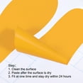 SmartSign "Caution No Step" Laminated Vinyl Label - 7"x10", Black On Yellow