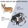 thumbnail image 3 of Animal Fabric Pet Bag with 900D Oxford Cloth Base and Nylon Webbing - Large Size 17x10x11.8 in - Ideal for Travel and Outdoor Activities, 3 of 7