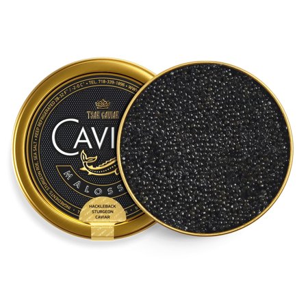 Hackleback Sturgeon Black Caviar - 35.2 oz (1kg) - in Metal Jar