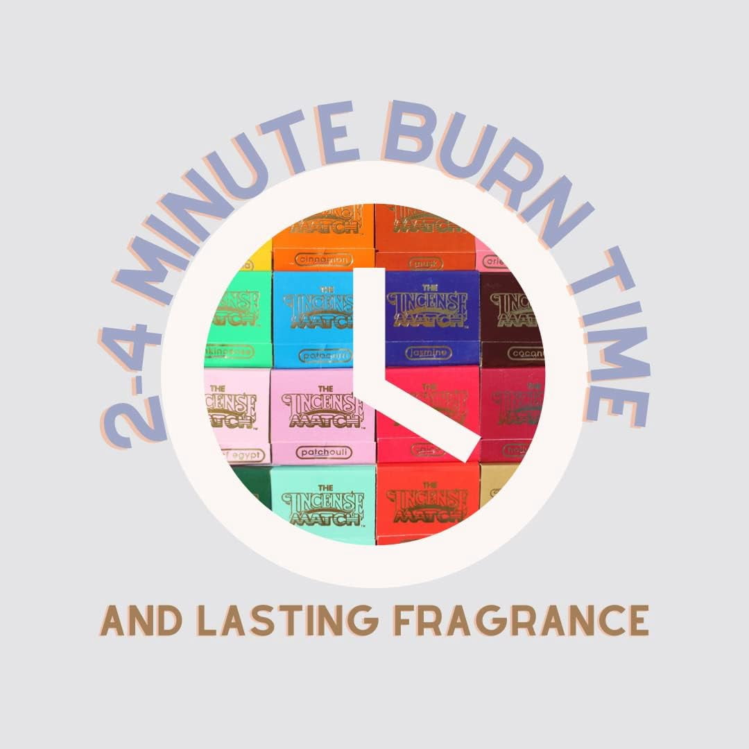 Incense Matches 15 Pack Variety - Eliminate Odors and Refresh The Air Anywhere