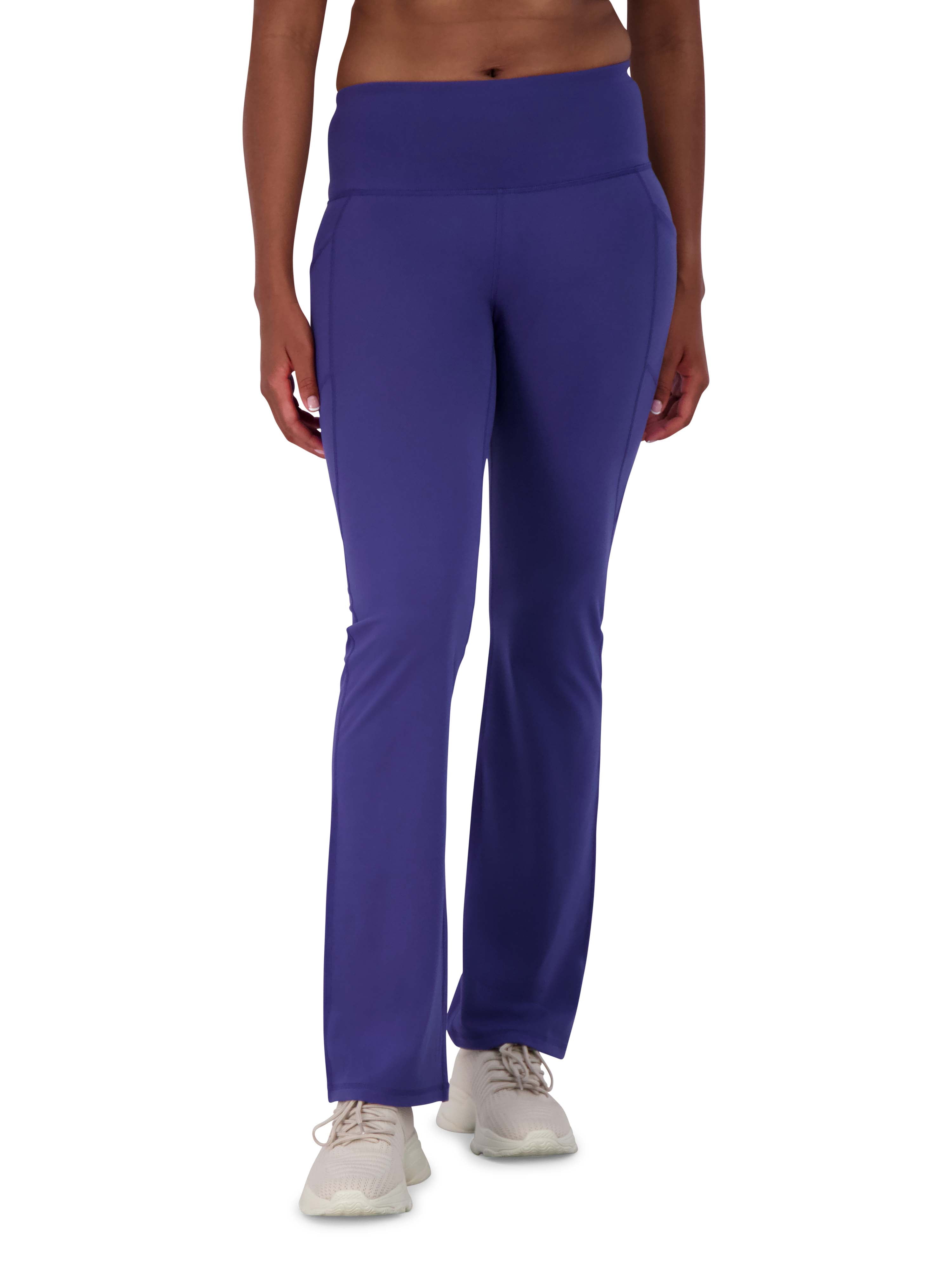 Reebok Women's Everyday High Waist Flair Bottom Yoga Pants with Pockets and 31" Inseam