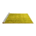 thumbnail image 2 of Ahgly Company Machine Washable Indoor Square Persian Yellow Traditional Area Rugs, 4' Square, 2 of 4