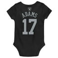 thumbnail image 3 of Newborn & Infant Davante Adams Black Las Vegas Raiders Mainliner Player Name & Number Bodysuit, 3 of 3