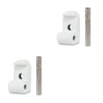 thumbnail image 3 of Sonducket Gancho Hebilla Estructura firme Práctico para instalar Ganchos frontales Fácil de usar Piezas prácticas para scooter Reemplazo de perno de Blanco 2piezas Sonducket CBP203523, 3 of 6