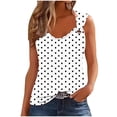 thumbnail image 2 of Snorda White Women's Metal Buckle Strap Tank Tops, Sleeveless Cami Tops for Warm Season Casual Outfits, Daily Stylish Looks and Outdoor Activities, 2 of 5
