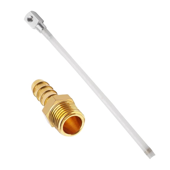 APPLAYERR 12 Inch Polyethylene Marine Fuel Pickup Tube For Boat Tanks 7 0948 Replacement Brass Barb Adapter
