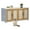 White, variant on Double Cat Litter Box Enclosure for 2 Cats, 47.2" Large Wood Cat Hidden Furniture with Sisal Doors, Indoor House TV Stand, Sliding Bottom, Easy to Clean