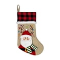 thumbnail image 2 of Personalized Christmas Stocking with Name Custom Christmas Stockings Customized Xmas Decor Gifts for Family Kids Christmas Holiday Party Decoration 3D Santa Stocking, 2 of 7