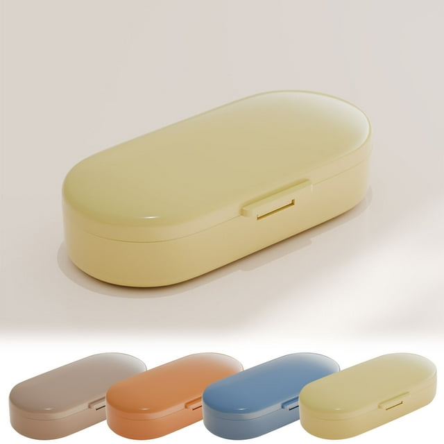 Sentmoon Medication Organizer Vitamin Case Portable Box Mini Box Light-proof Tablet Storage Box Mini Small Portable Compartment Packaging Box