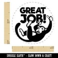 thumbnail image 2 of Great Job Monkey Teacher Student Self-Inking Rubber Stamp Ink Stamper - Pink Ink - Mini 1/2 Inch, 2 of 7