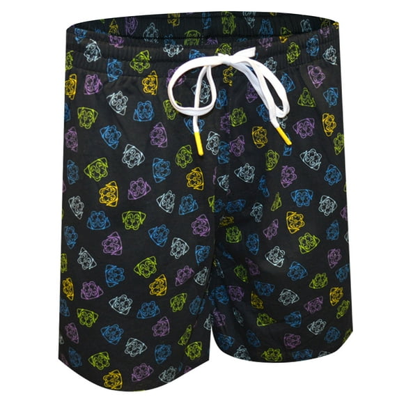 Joe Boxer Mens Joe Boxer Loungewear Boxer Dogs Black Loungeshort (Small)