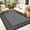 Black Gray, variant on ZACOO 10'x14' Checkerboard Border Outdoor Rug, Waterproof UV Resistant Large Patio Mat for Deck RV, Peony Brown