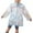 Sky Blue, variant on Kids Poncho Girls Boys Cute Cartoon Baby Transparent Fashion Wrapped Eva Rainy Day Outdoor Convenient Durable Lightweight Sky Blue Rain Coat Sizes L