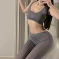 thumbnail image 6 of CENL Women Smooth Open Crotch Yoga Pants Underwear Stockings Sexy Pants Top Set, 6 of 9