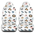 thumbnail image 2 of Fotbe Cartoon Animals Pattern Automotive Seat Covers for Cars Trucks and SUVs – Car Seat Covers for Front Seats,Protective Seat Covers,Vehicle Seat Covers, Set of 2, 2 of 9