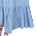 thumbnail image 6 of JUMEYU Big Girls Dress Girls Ruched Dresses Teens Ruffle Flowy Tiered A Line Swing Dress for Girl Size 10-11 (Blue,10-11 Years), 6 of 7