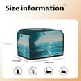 thumbnail image 5 of Uemuo Turquoise Ocean Reflection Print Toaster Cover 2 Slice, Small Kitchen Appliance Covers, Toaster Oven Cover with Loop, Bread Machine Cover Dust Cover Protection, 5 of 7