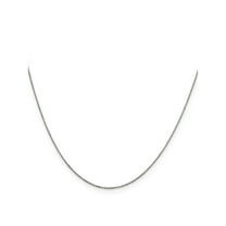 FJC Finejewelers 14 kt White Gold WG Bright Cut Round Open Link Cable Chain 22 Inches x 0.6 mm