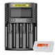 thumbnail image 2 of Cargador de Batería Rápido USB Inteligente Nitecore UMS4 Cuatro Ranuras para Li-Ion/Ni-MH/Ni-CD/IMR 16340 14500 18650 21700 20700 AA AAA y Más Baterías con Organizador de Baterías LumentAC, 2 of 2