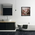 thumbnail image 3 of Stupell Industries Flamingo in Stately Bathroom Animals & Insects Painting Black Floater Framed Canvas Art Print Wall Art, 25 x 25, 3 of 10