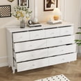 thumbnail image 4 of MONSLIPA 10 Drawer Dresser, 55.1'' W Double Dresser Chest of Drawers for Bedroom Closet White, 4 of 7