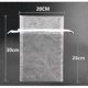 thumbnail image 3 of 50pcs Large Organza Gift Bags, 20 X 30cm Jewelry Bags Wedding Favor Bags With Drawstring For Christmas Birthday Party Gift Wrapping (white), 3 of 4