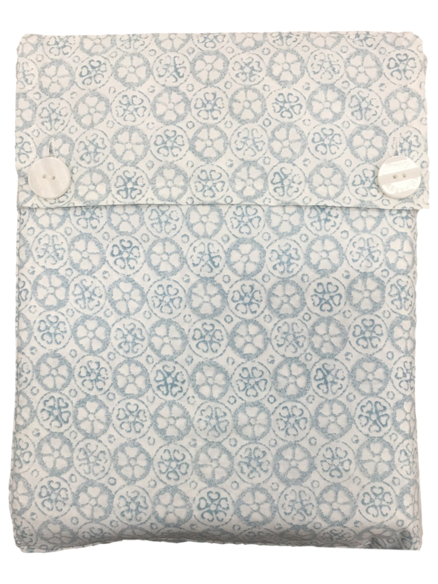 Blue Floral Medallion Cotton Sheet Set 