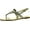 Light Gold, variant on DIVIANA MOIRA-09A Womens Round Toe Sling Back Thong Sandals