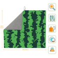 thumbnail image 2 of Goofa Dish Drying Mat Super Absorbent Drying Mat Large Dish Drying Mats for Kitchen Counter Easy Clean Dish Mat Kitchen Drying Mat 16" x 18" ( Green Stripes Of Watermelon ), 2 of 6