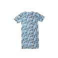 thumbnail image 4 of Women's Adaptive Open Back Blue Print Gown, 4 of 5