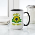 thumbnail image 4 of CafePress - Brazil Football Mugs - 15 oz Ceramic Large White Novelty Mug, 4 of 4