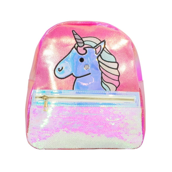 Mochila Para Niña Infantil La Merced Unicornio Fucsia Brillante Forro Interno Alta Resistencia