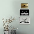 thumbnail image 4 of Signs ByLITA Classic Framed Wet Room Sign (Brushed Gold) - Large, 4 of 6