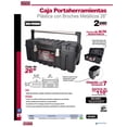 thumbnail image 2 of Caja Portaherramientas Plástica Broches Metálicos 26 Urrea CPU26A, 2 of 2
