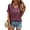 WineRed, variant on Womens Summer V Neck T Shirts 2026 Casual Short Sleeve Flowy Tops Cute Loose Fit Basic Tees Shirts Rose L