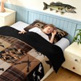 thumbnail image 4 of Manfei Patchwork Duck Camo Twin Comforter Sets, Mid Century Camouflage Bedding Set, Desert Tan, Black Reversible, 2 Pieces, 1 Comforter and 1 Pillowcase, 4 of 7