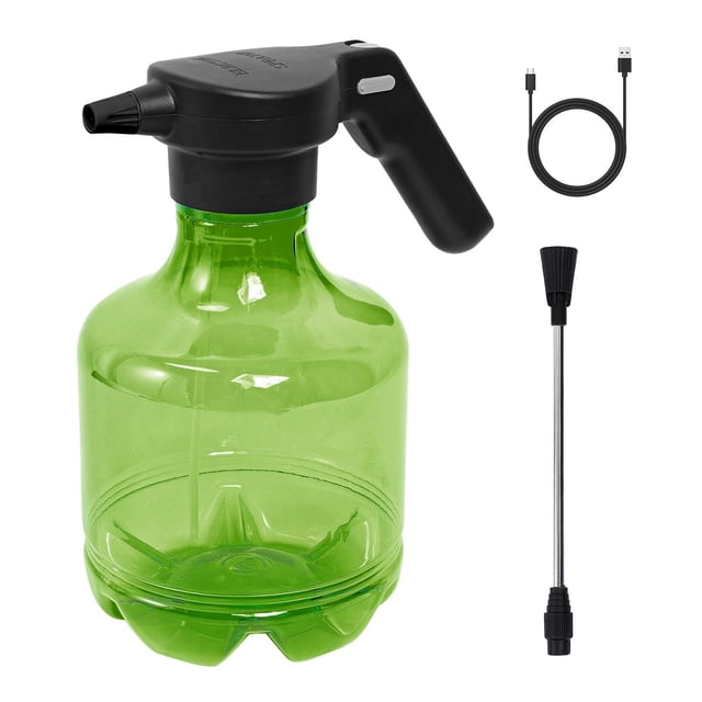 koolsoo 3L Electric Spray Bottle Adjustable Mist Nozzle for Backyard Cleaning Plants Green